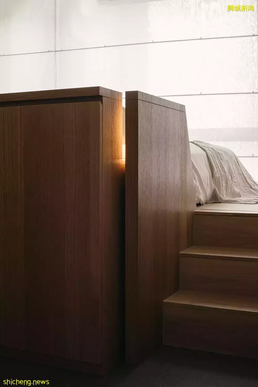 新加坡Soleil公寓，原木色帶來的禅意，​Monocot Studio