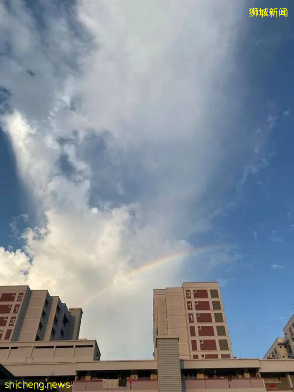 昨天傍晚，你是否欣賞到美麗的日落和絢麗的彩虹