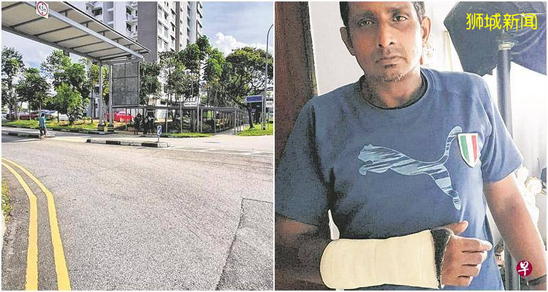 送餐员骑车遭撞飞·肇祸德士撞后离开