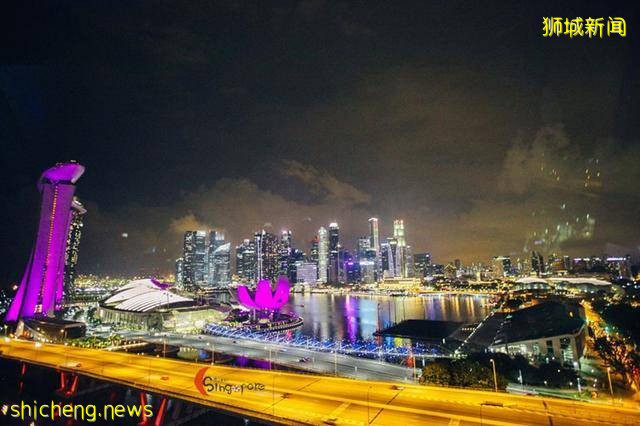 在摩天輪上看新加坡夜景是什麽樣子的!