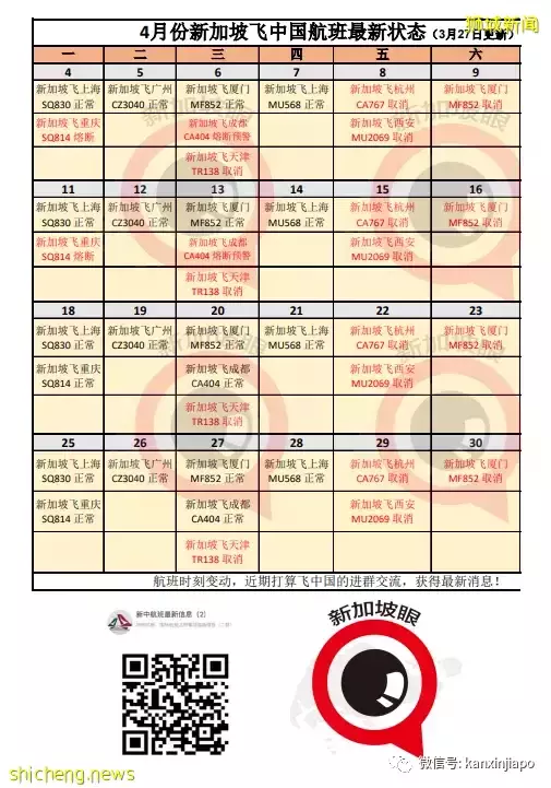 中国驻新使馆将加强抽查，飞中国航班信息、准备资料全攻略
