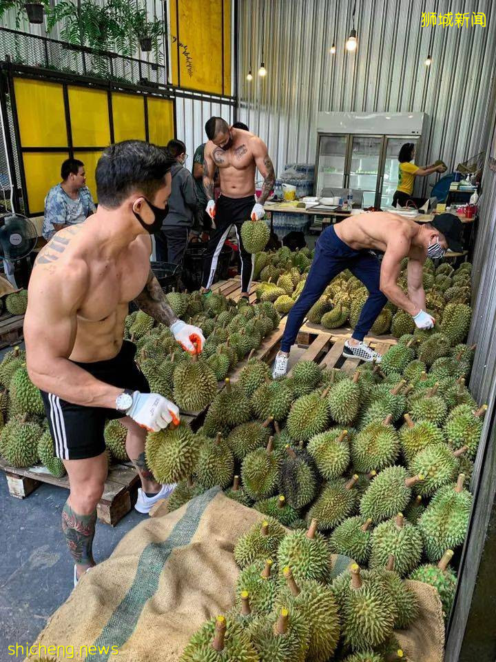 在新加坡花錢健身?不如賣榴梿鍛煉身體,這家店招募猛男