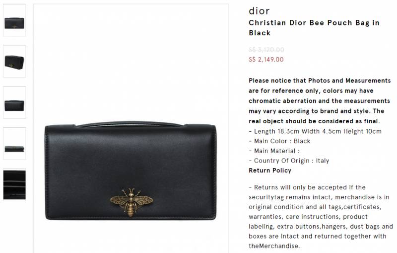 新加坡名牌包折扣！Coach Fendi Dior狂降價