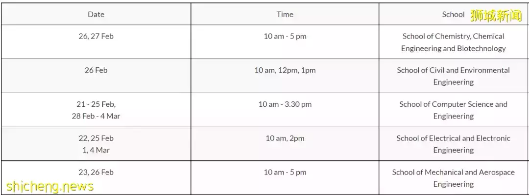南洋理工大學線上校園開放日就在今天