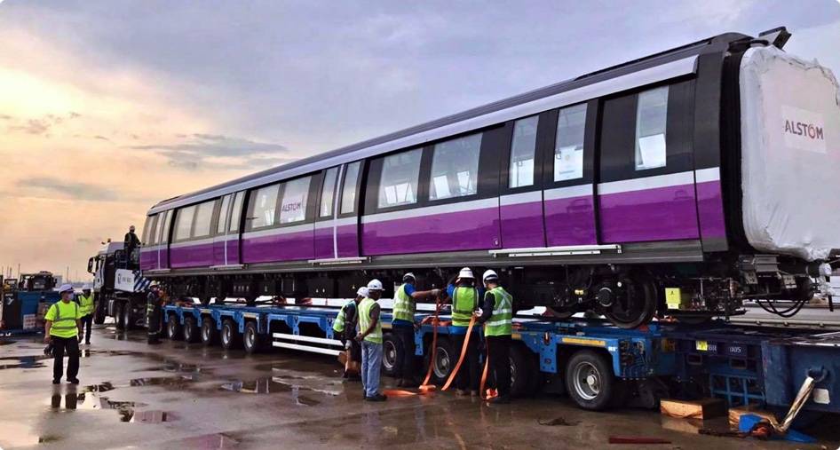 新的紫色地铁东北线从西班牙抵达，将会在2024年开始运营 