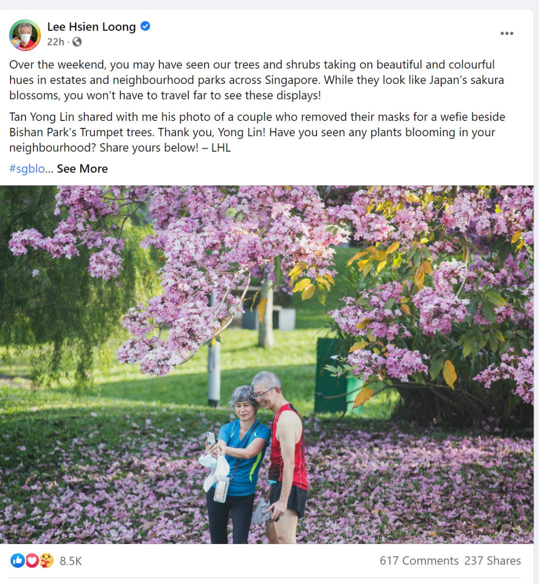 李顯龍總理發了一個帖子，評論區瞬間被淹沒