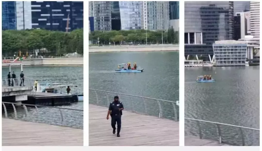 聖誕節，新加坡濱海灣水上驚現一具浮屍