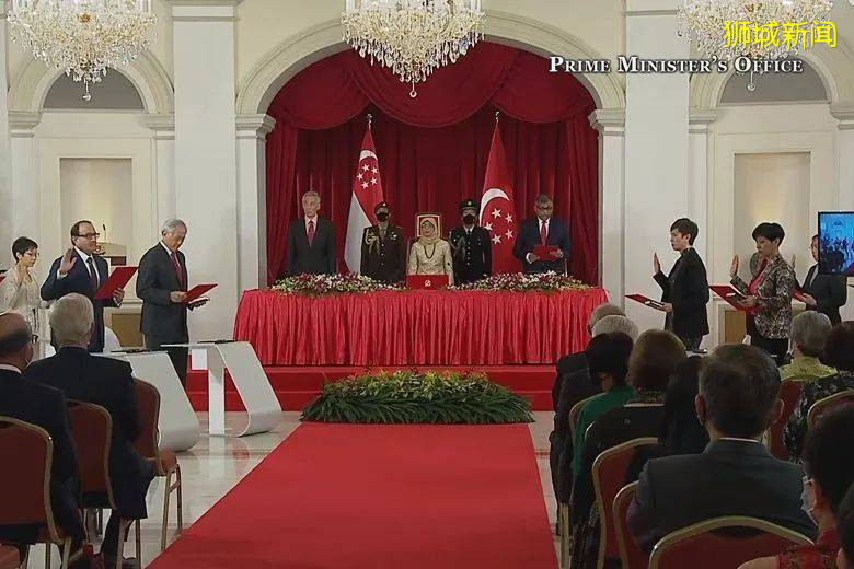 多圖!李顯龍宣誓就任新一屆的新加坡總理,反對黨議員也來了
