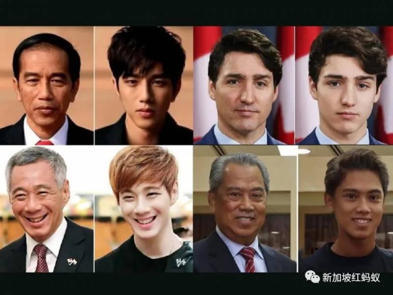 網友用手機APP幫國家領導人秒變小鮮肉　哪位歐巴最讓你心動