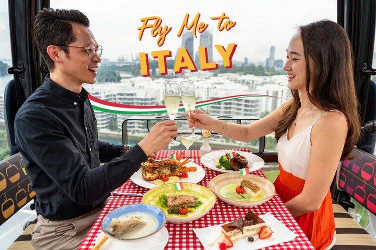 新加坡花柏山缆车“载你飞去意大利”~欢飨云端,只属于你们的二人世界