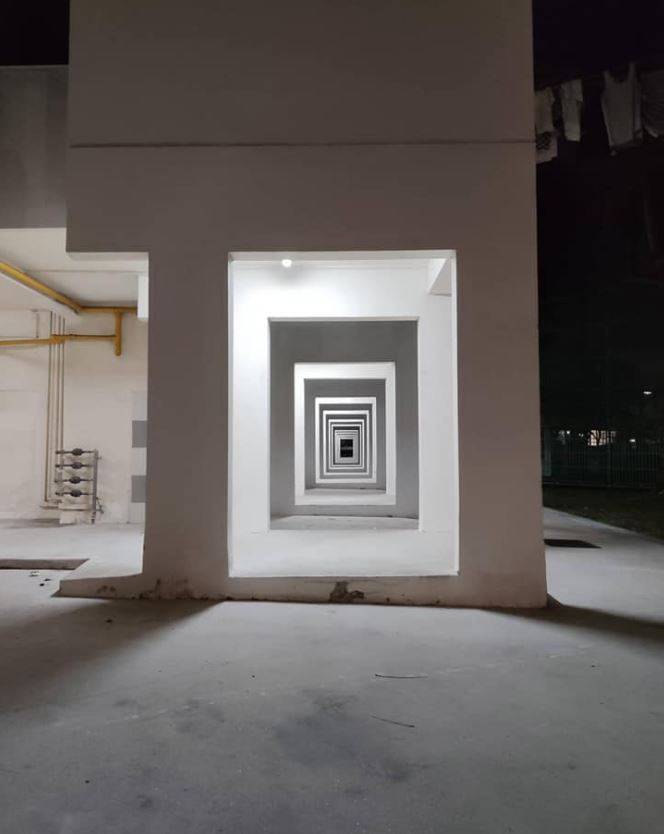 本地組屋也可以變得很有趣,一瞬間變彩虹了