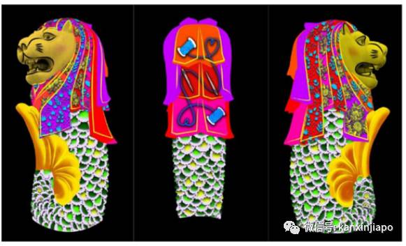 鱼尾狮变装,挂上崭新口罩等著2021年