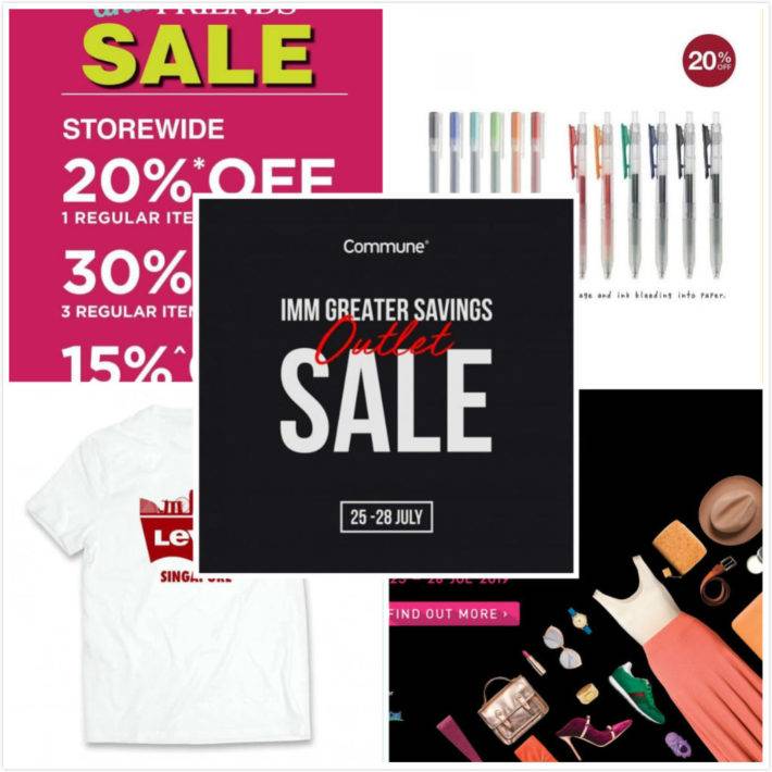 7.24 新加坡优惠合辑 | IMM年度大促即将开始 60+门店 低至2折+最高额外7折；BHG F&F促销 低至全场7折；Levi's消费满200新币送新加坡限量版T恤衫；MUJI文具明星产品8折；Commune IMM家具大促