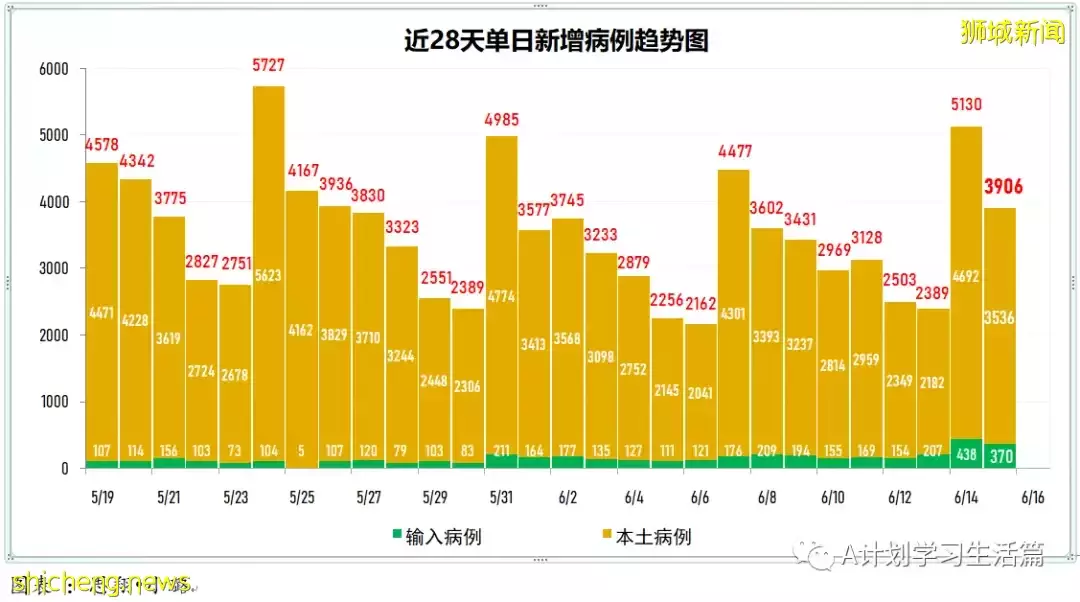 16日新增3120起，无人病逝；新加坡冠病疫情数据