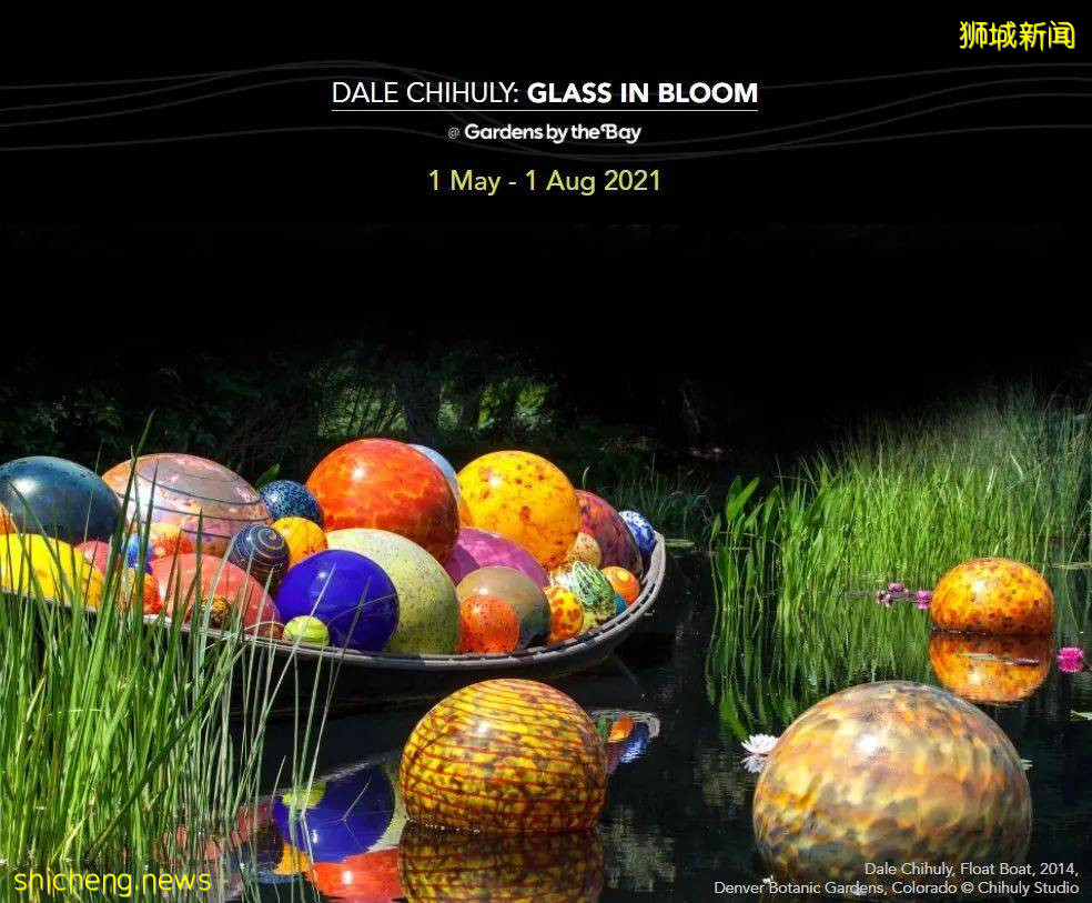 新加坡滨海湾花园迎来美国吹制玻璃艺术家亚洲首展
