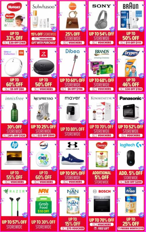 LAZADA双十一活动开启!Apple低至7折,阿迪达斯45折,Dyson 6折,Nike 5折,超全品牌参与,折扣高达80%!!凌晨开抢,限时两小时!!冲鸭