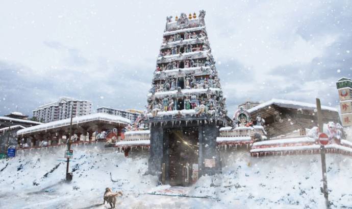 今天凌晨一阵狂风暴雨,新加坡出现4年来最低气温21度