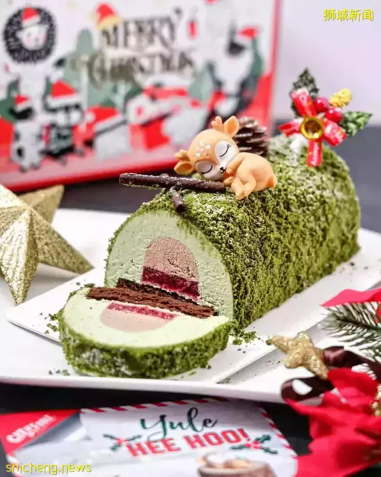 盘点新加坡8大高颜值树桐蛋糕!好看好吃好拍、今年圣诞聚餐就订这些🍰