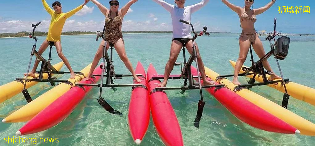 首家！新加坡也有水上自行车了，仅$30/时