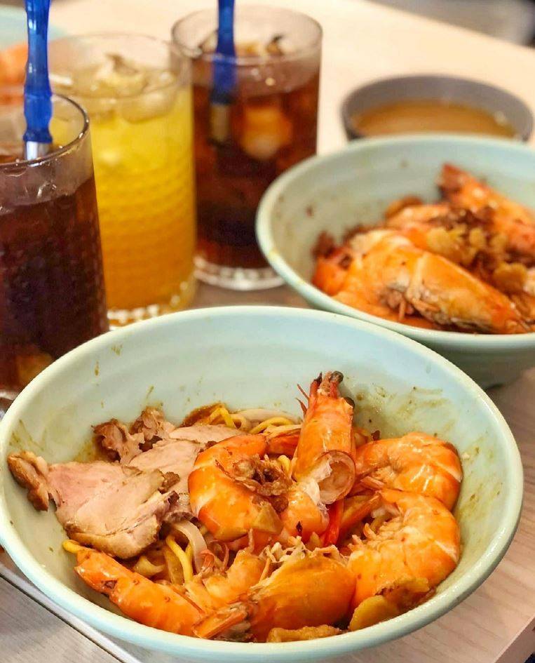 知味鲜虾面 荣获米其林大奖的大虾面