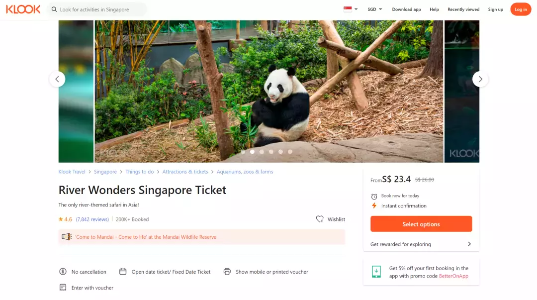 仅2天！$23.4起！在加坡和熊猫宝宝午餐，好想去