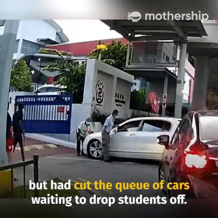 对话曝光!新加坡“宾利男”开车冲撞学校保安,被全岛痛骂