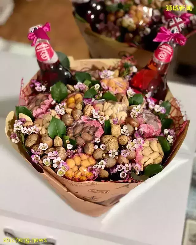 买花不再浪费钱!100%可食用的花束,结合水果+坚果+干果+甜食等材料,全岛首创💐
