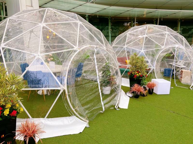 颜控必去🧚🏻♀️ 神仙透明圆顶咖啡屋!十月份限定活动,快闪倒计时 🔔