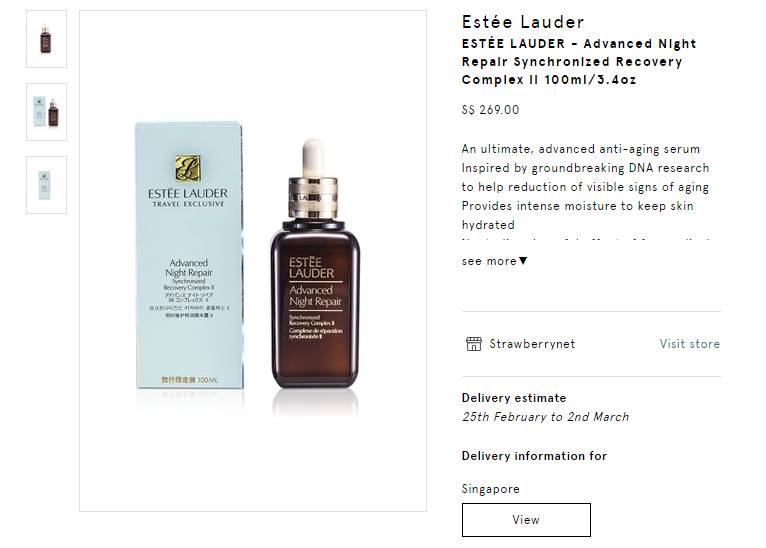 瘋了,在新加坡我這輩子沒見過雅詩蘭黛賣這麽便宜的