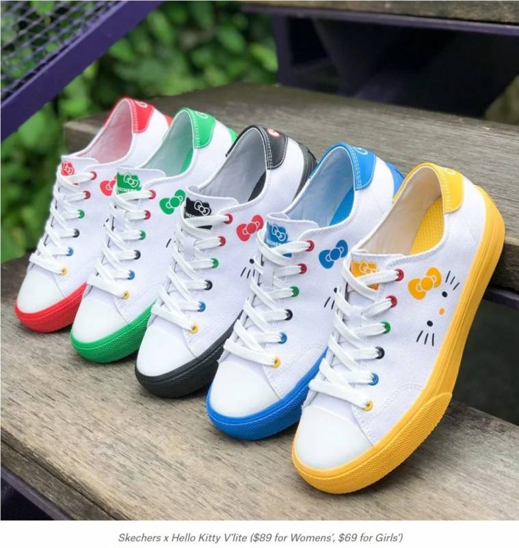 前方高萌預警!Skechers x Hello Kitty超可愛聯名款來啦!!LAZADA已經開售,線下門店10月5日發售