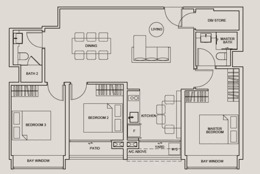 新加坡永久地契公寓 喧嚣中的宁静家园 Tedge