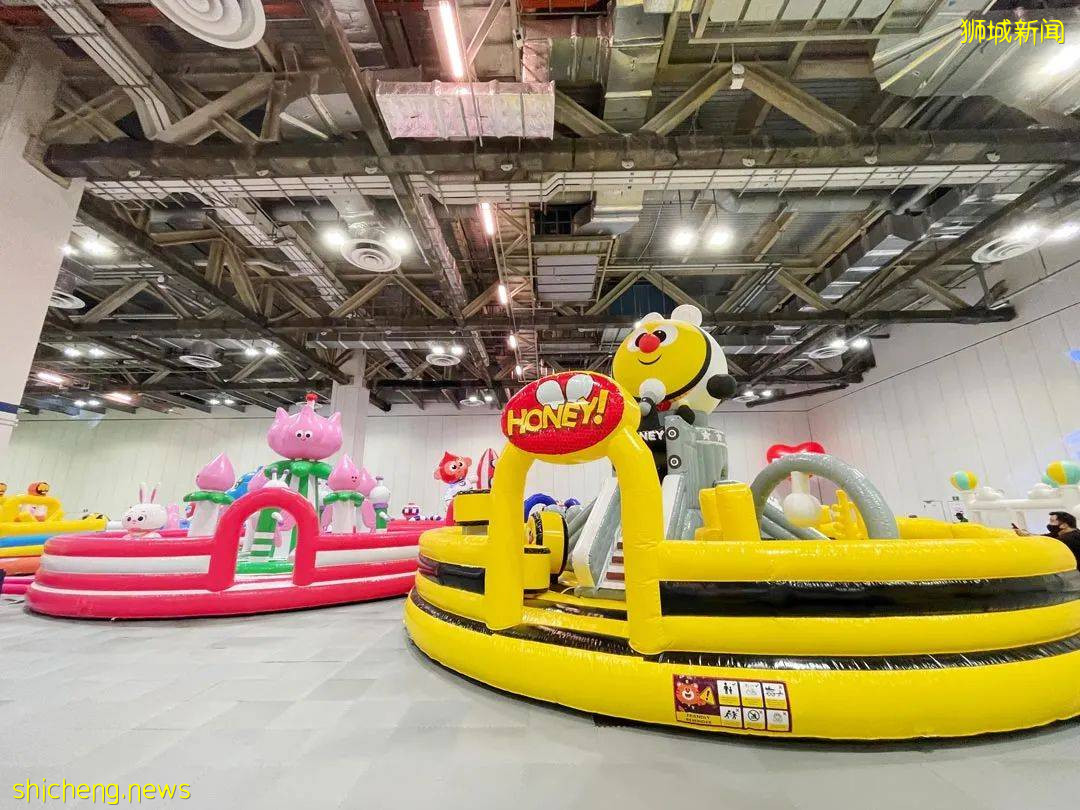 室内大型充气城堡嘉年华闪现滨海湾金沙!一波遛娃走起来