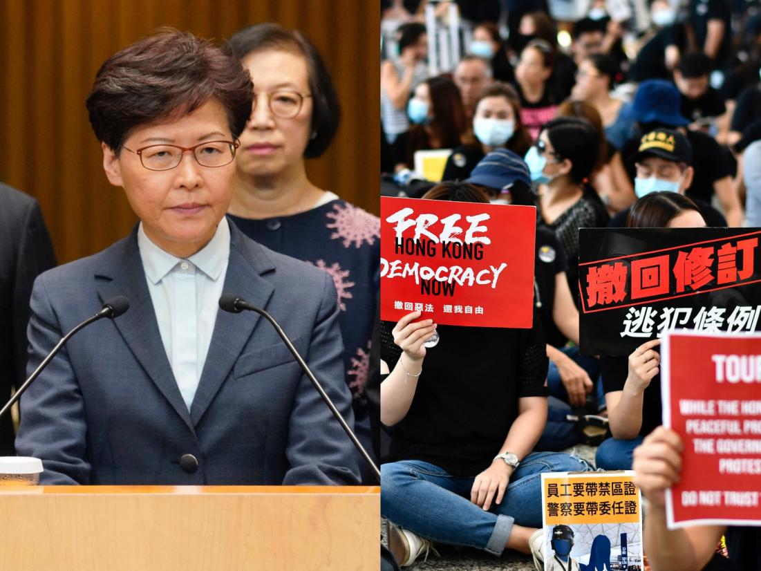 航空界机场集会，公务员联署劝顺应民意 林郑四面楚歌