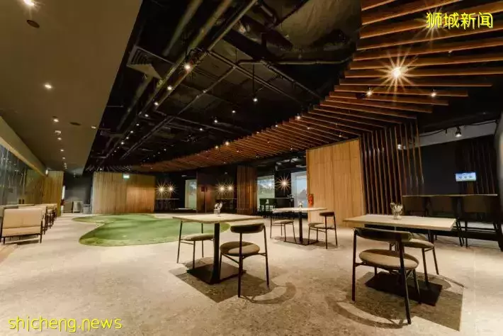 高级感满满的室内虚拟高尔夫球场@Marina Square