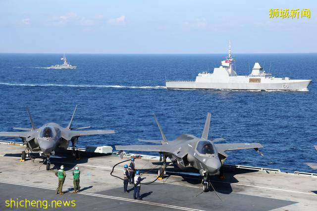 英国航母离开南海，随即访问新加坡，疫情肆虐面临挑战，自寻烦恼 