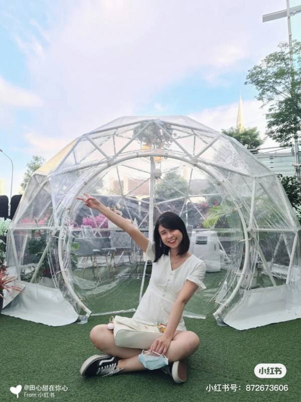 颜控必去🧚🏻♀️ 神仙透明圆顶咖啡屋!十月份限定活动,快闪倒计时 🔔