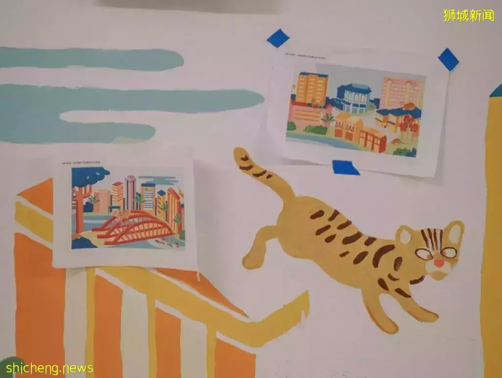 Boat Quay全新豹貓壁畫🐈色彩明亮可愛,提高野生動物保護意識✨限時展示至2023年