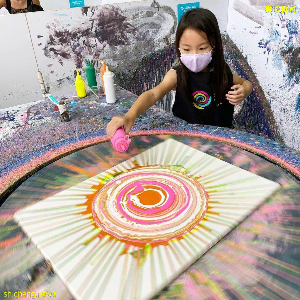 另类绘画方式🎨“Spin Paint House”给你体验旋转Art Jamming！放飞自我、转出亮丽色彩线条😎 
