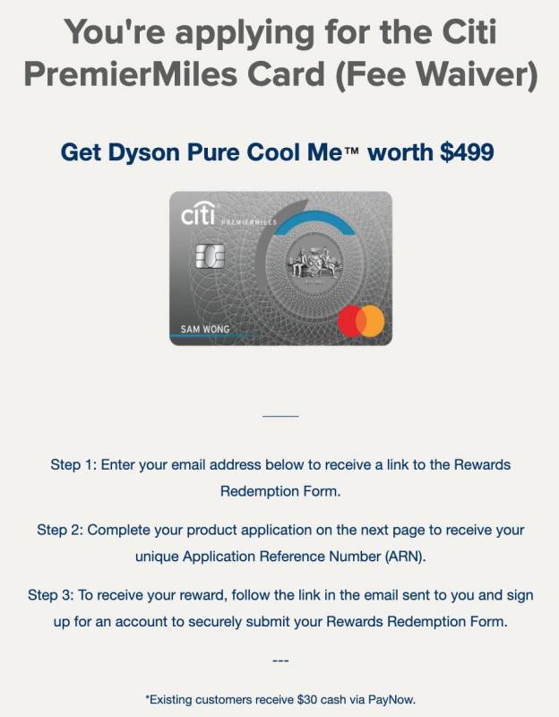 申請這些信用卡就送戴森風扇，價值499新幣！！！超級慷慨！！只進行一周【9月9至15日】