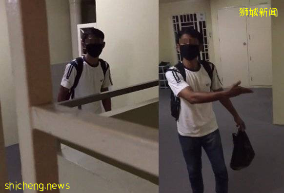 组屋走廊撒尿被逮著 青年:厕所全关了,我尿急