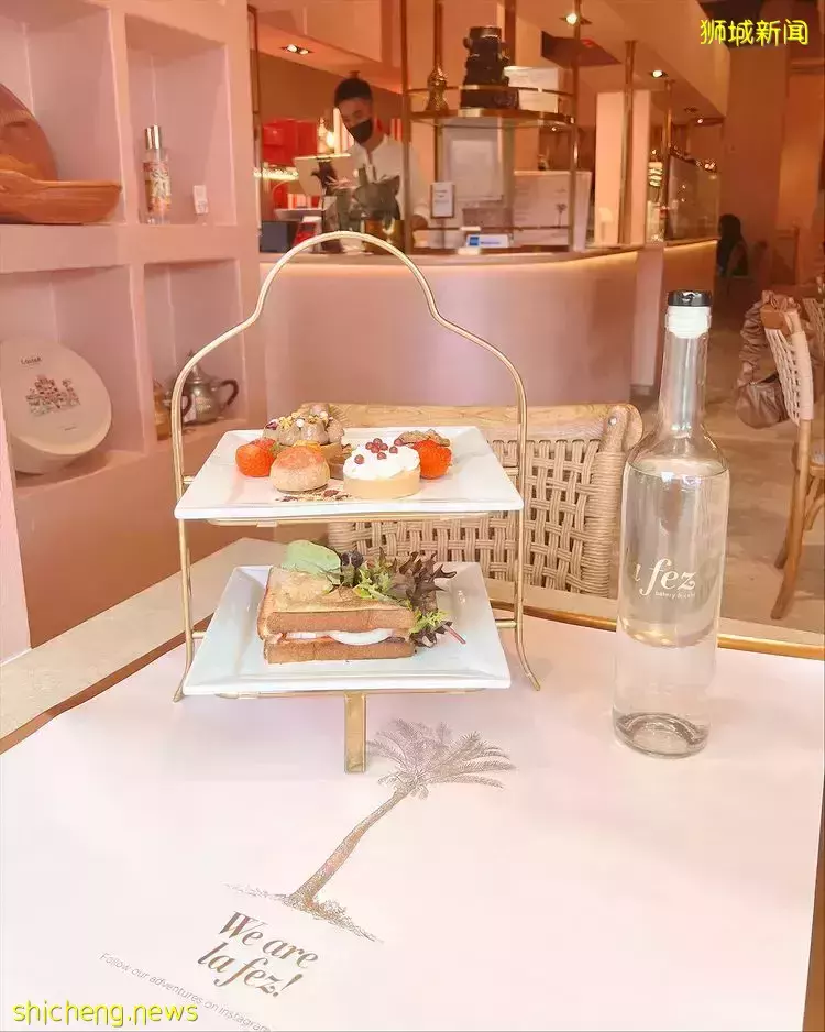 粉红咖啡馆La Fez,下午茶配套人均$23!每日新鲜食材制作,保证满足吃货的味蕾😋