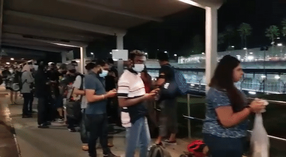 10000人!实拍新马通关历史一刻:长堤狂奔、百米人龙、深夜欢呼