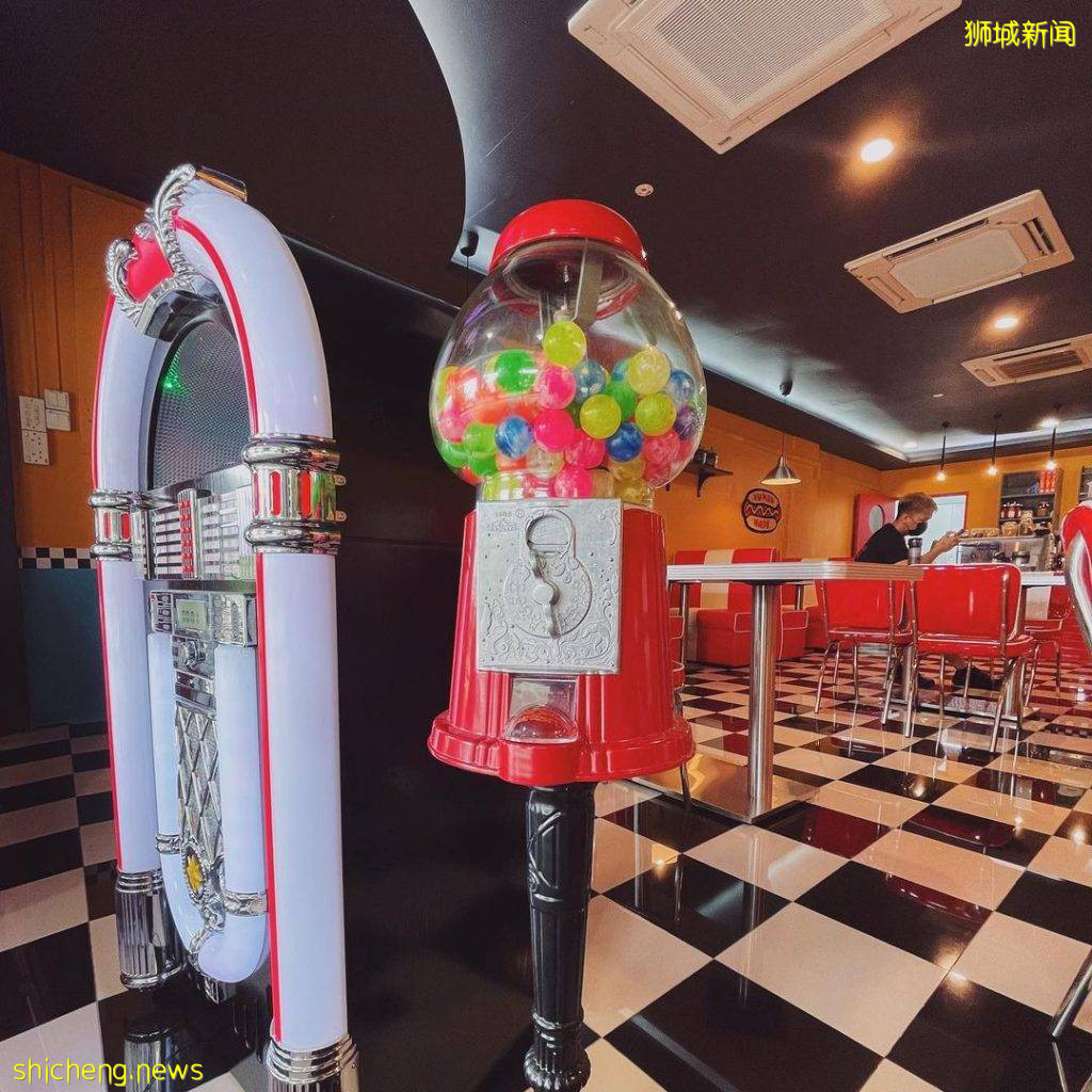 新店開張🎉 實龍崗新開“Joji's Diner”美式複古咖啡廳！神還原美劇場景⏳坡島上滿足出國的欲望