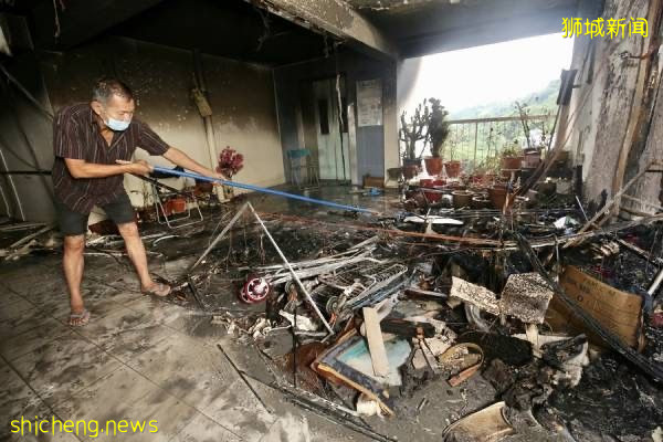 组屋走廊杂物堆起火 上百居民被疏散