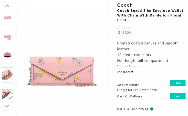 新加坡名牌包折扣！Coach Fendi Dior狂降價