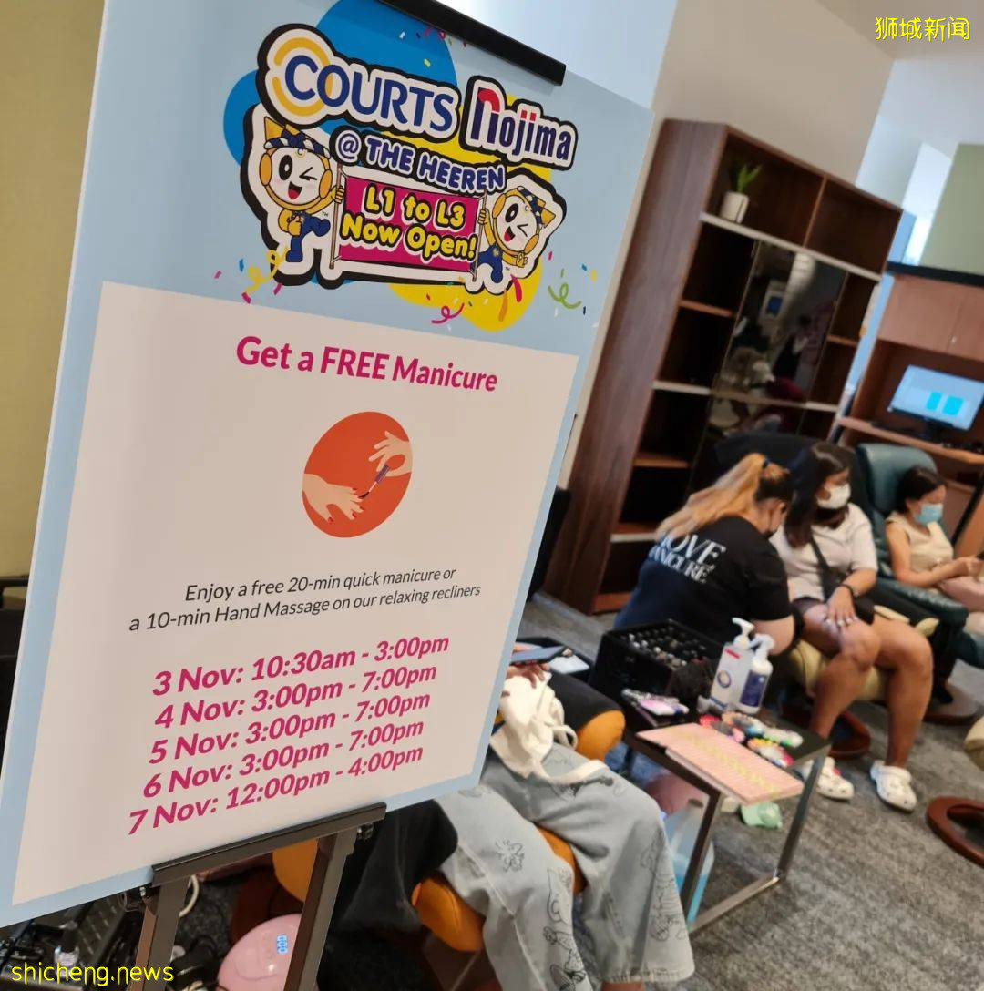 大排長龍！新加坡最大電器店今天開業，免費美甲、兒童工藝坊、烘焙活動