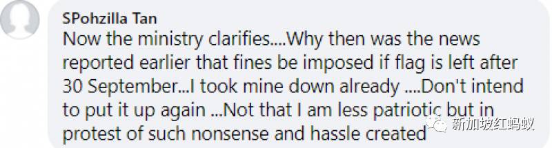新加坡政府澄清可以繼續挂國旗不會被罰款　網民：條規也翻煎餅