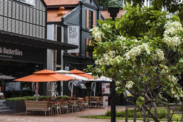 观赏新加坡夜景的绝佳地,夜色中的克拉码头