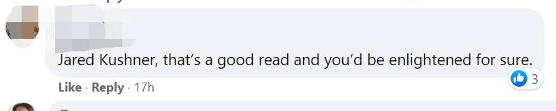 特朗普的女兒女婿度假時,被狗仔拍到在讀《李光耀傳記》