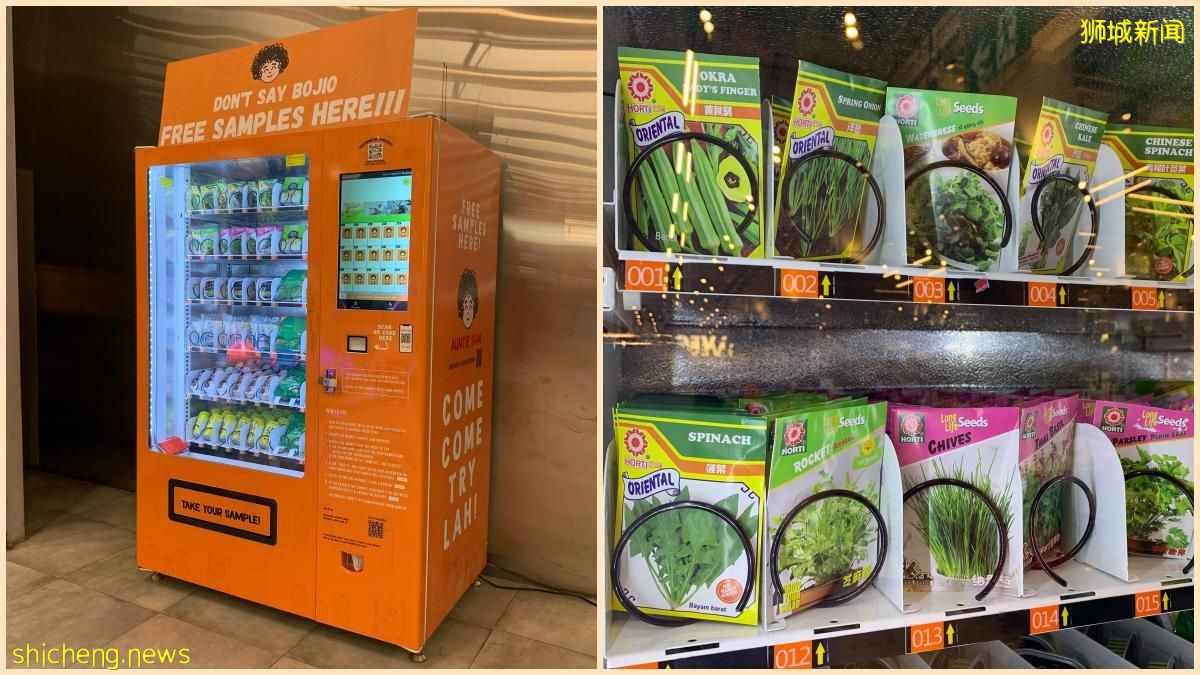 NTUC免费送蔬菜植物种子, 在以下地点摆放